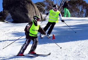 skiing with a guide