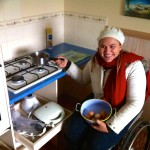 Accessible kitchen drawers-  fresh farm eggs collected from chickens