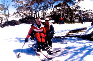 Me and my sister Gemma hit the slopes at Perisher